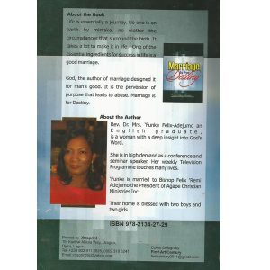 Marriage is for Destiny (Back) by Funke Felix Adejumo